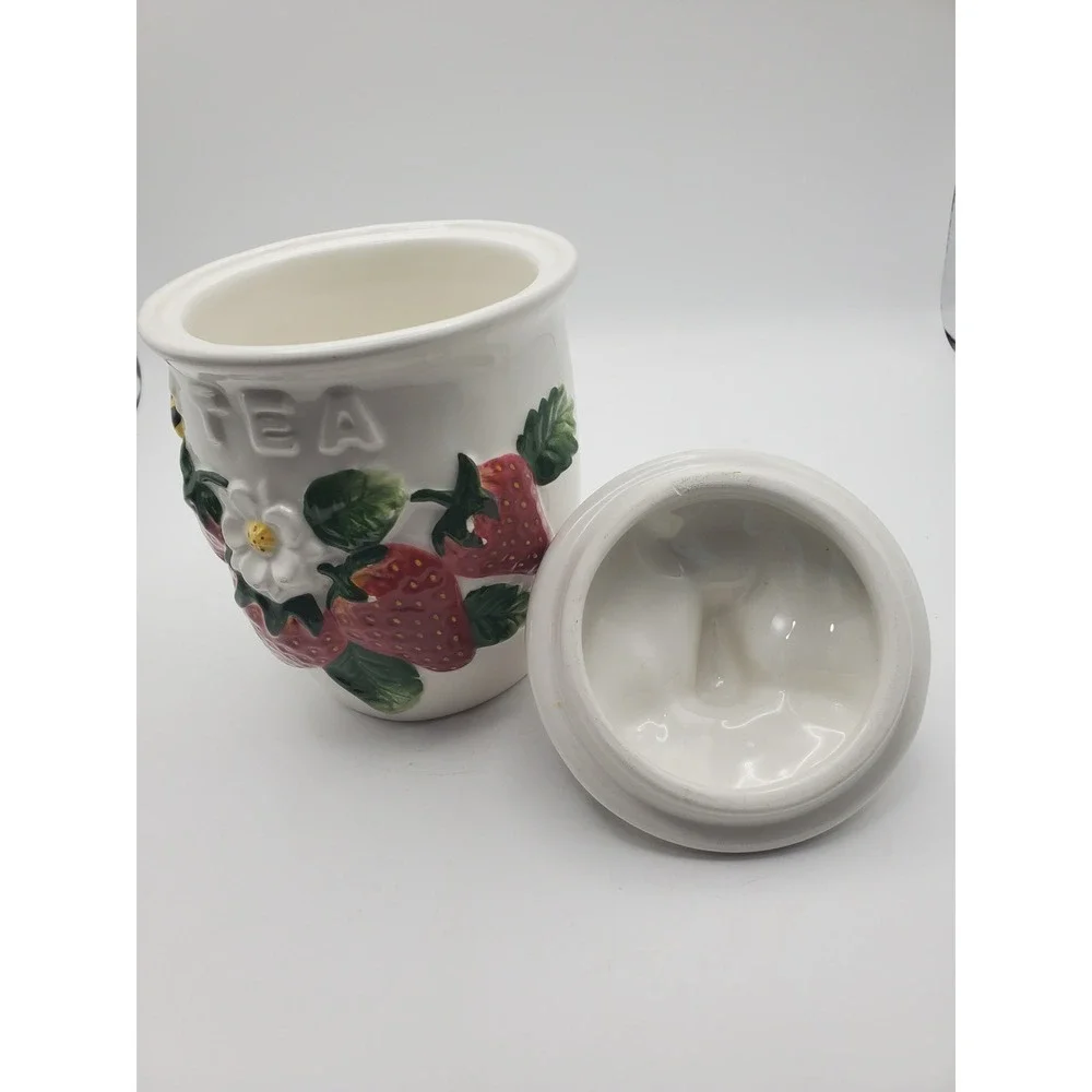 Vintage KK Ceramic Strawberry & Bee 